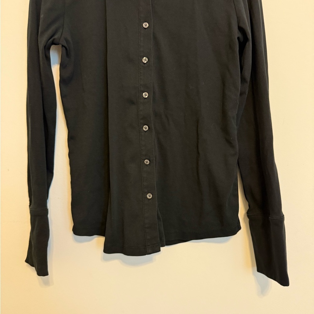 2/$30 Banana Republic - Black Button Down Long Sleeve Collared Shirt Size Small - Picture 4 of 7